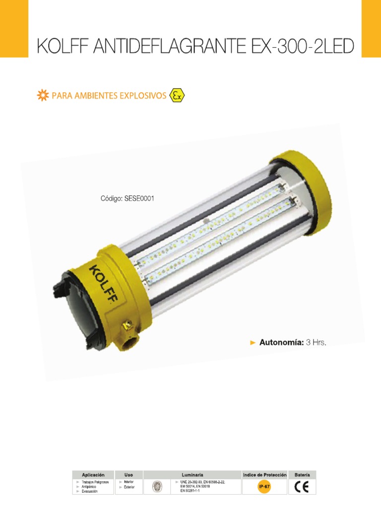 Luminaria Emergencia Atex PDF