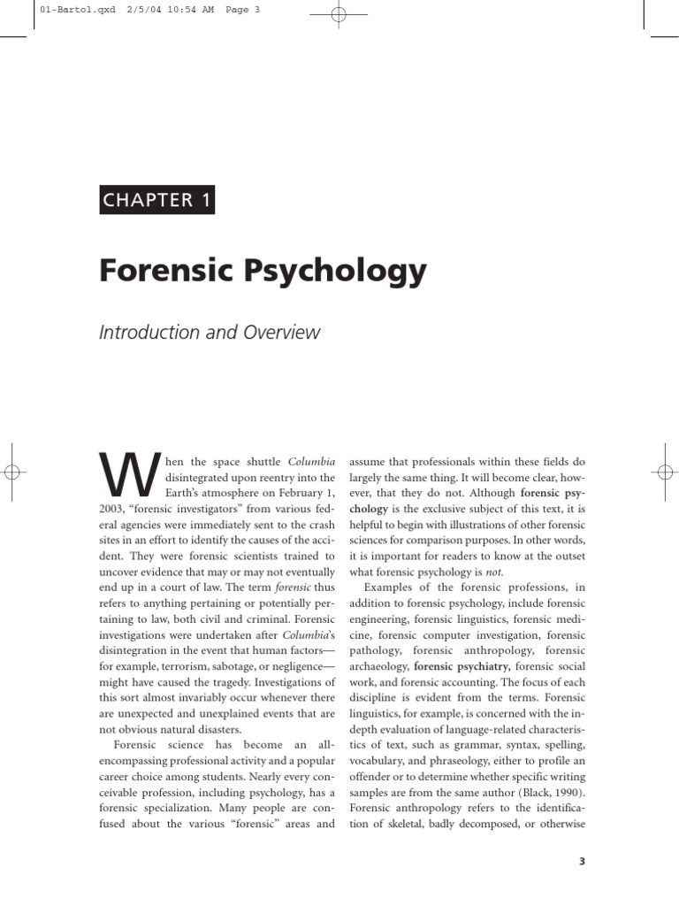 5136 Bartol Chapter 1 Final PDF | PDF