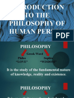 001 Introduction To The Philosophy of Human Person