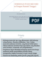 METODE HOUSEHOLD FOOD RECORD - Gasal 2223