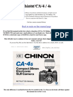 Chinon CA-4 / 4s: Back To Main On-Line Manual Page