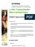 QuickStart - Evaluating Subsurface Utilities in OpenRoads Designer