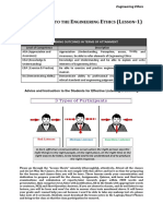 Lesson - 1 - Introduction To Engineering Ethics