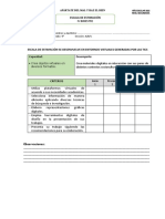 Escala de Estimacion Competencias Transversales 5° TIC S