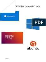 Windows Eta Ubuntu-Ren Instalakuntzak