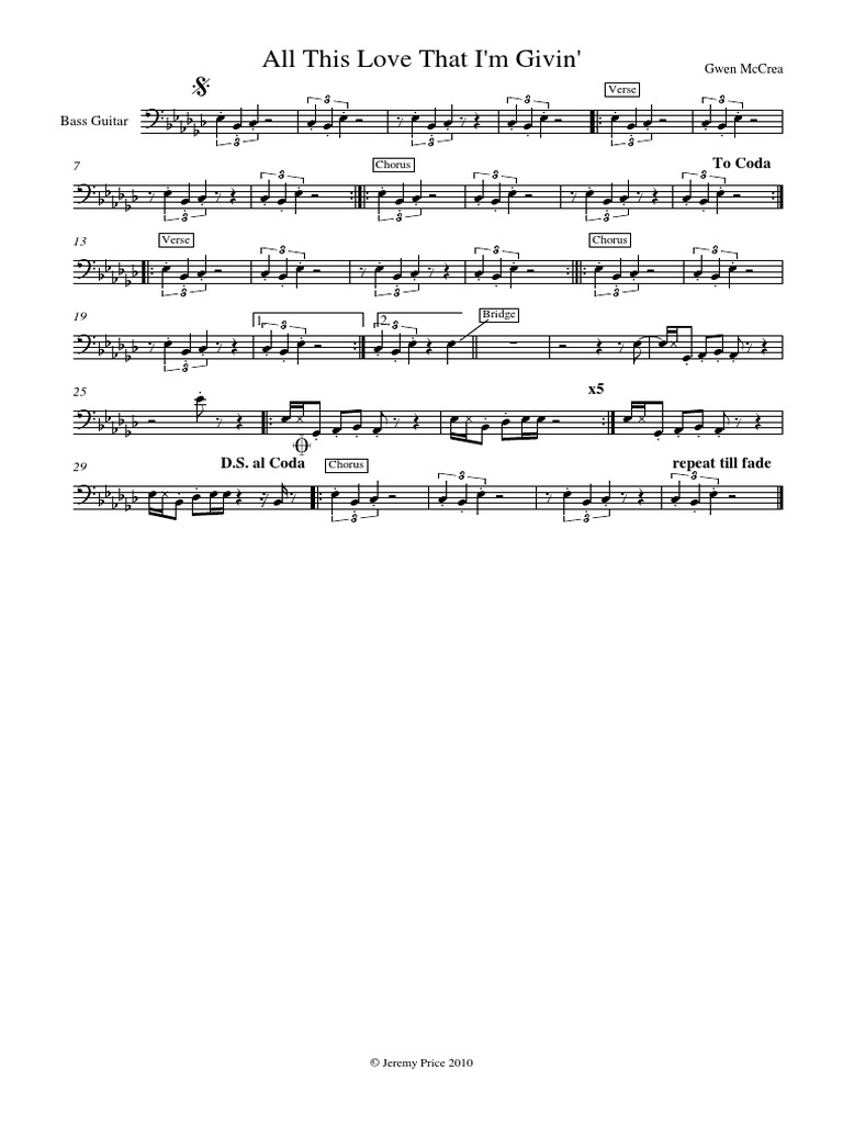 All This Love Chords