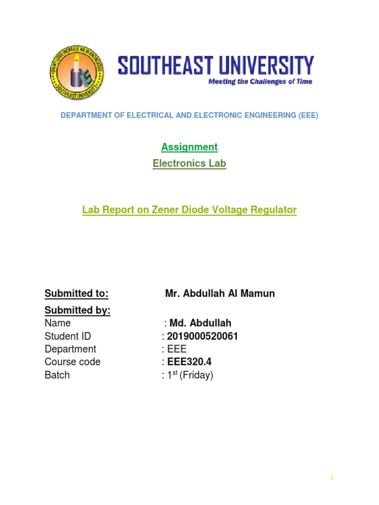 Lab Report On BJT Common Emitter Characteristics PDF Diode