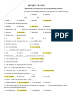 Revision of Unit 1