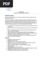 Osvaldo Munoz Aws Cloud/ Site Reliability Engineer (SRE) Lead Professional Summary