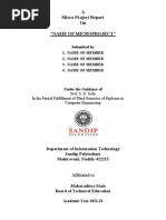 DTE Micrproject Format