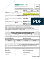 Job Application Form & Employment Contract Photograph