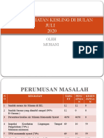 Persentasi Kesling Juli 2020