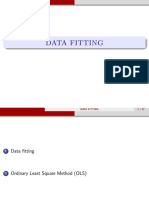 DATA FITTING: CONCISE TITLE FOR DOCUMENT AND OLS METHOD