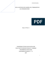 Importancia de La Satisfaccion Laboral Del Trabajador en Las Organizaciones