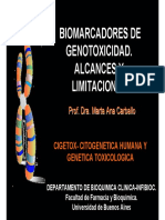 Biomarcadores de Genotixicidad