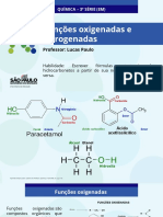 Funções Oxigenadas e Nitrogenadas: Química - 3 Série (Em)