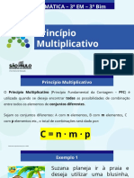 MATEMÁTICA – 3a EM – 3o Bim: Princípio Multiplicativo