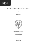 Finite Element Seismic Analysis of Guyed Masts