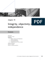 Intregity, Objectivity and Independence
