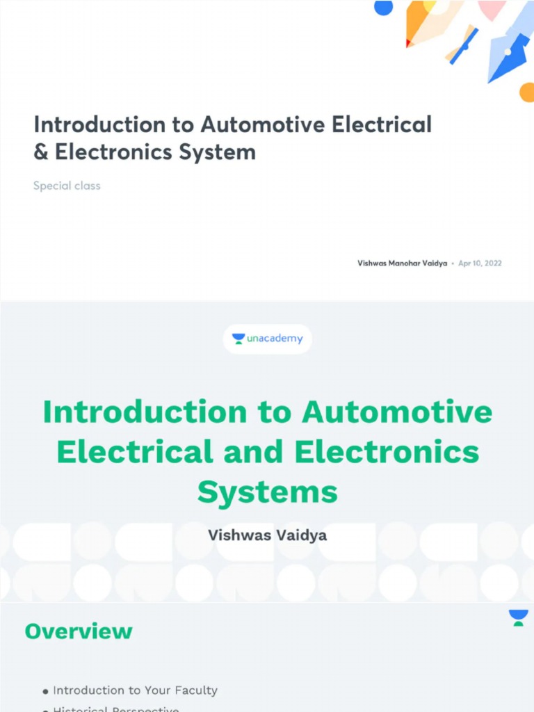 Introduction To Automotive Electrical Electronics System With Anno PDF