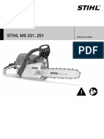 Manual Utilizare Motoferastrau STIHL MS 231, 251