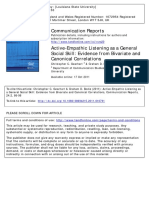 Active-Empathic Listening As A General S