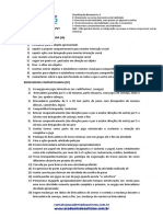 Habilidades socioemocionais avaliadas em checklist