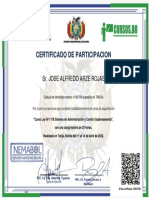 Certificado CDK3726