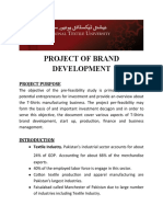 Project of Brand Development (Management)