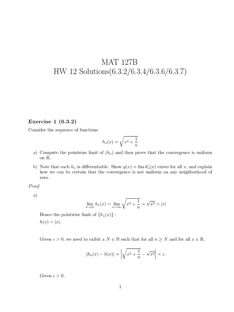 Mat127b HW 0203 | PDF