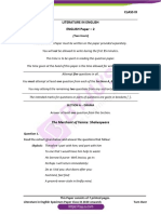 ICSE Class 9 English Literature Sample Paper 2020