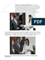 Indo - Pakistan Diplomacy - The Booger Handshake