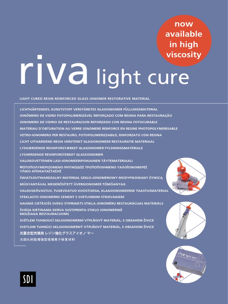 Riva Light Cure Brochure | Download Free PDF | Chemistry | Materials