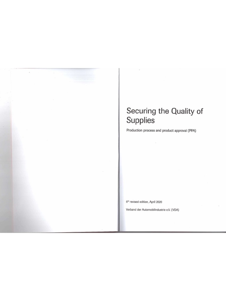VDA 2 - 6st Edition | PDF