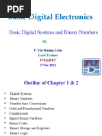 Basic Digital Systems and Binary Numbers Sample