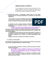 Análisis Sobre La Educación en México