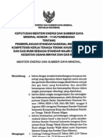 Keputusan Menteri Energi Dan Sumber Daya Mineral Nomor 111/k/70/mem/2003