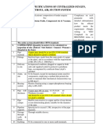 Technical Specifications for Central Medical Gas Pipeline System