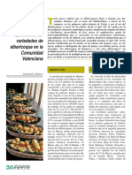 La elección de variedades de albaricoquero en la Comunidad Valenciana