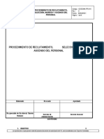 Gssoma-Pr-015 Procedimiento de Reclutamiento, Selección, Ingreso, Promoción y A