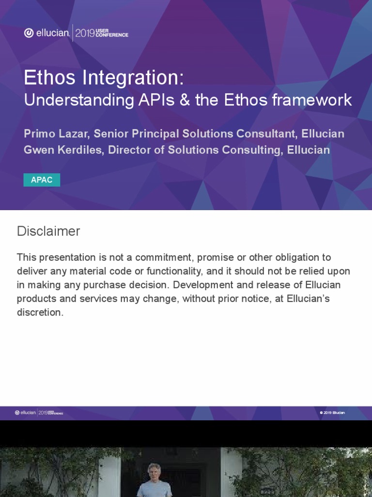 Integration Understanding Apis and Ethos Framework Day1 Apuc | PDF