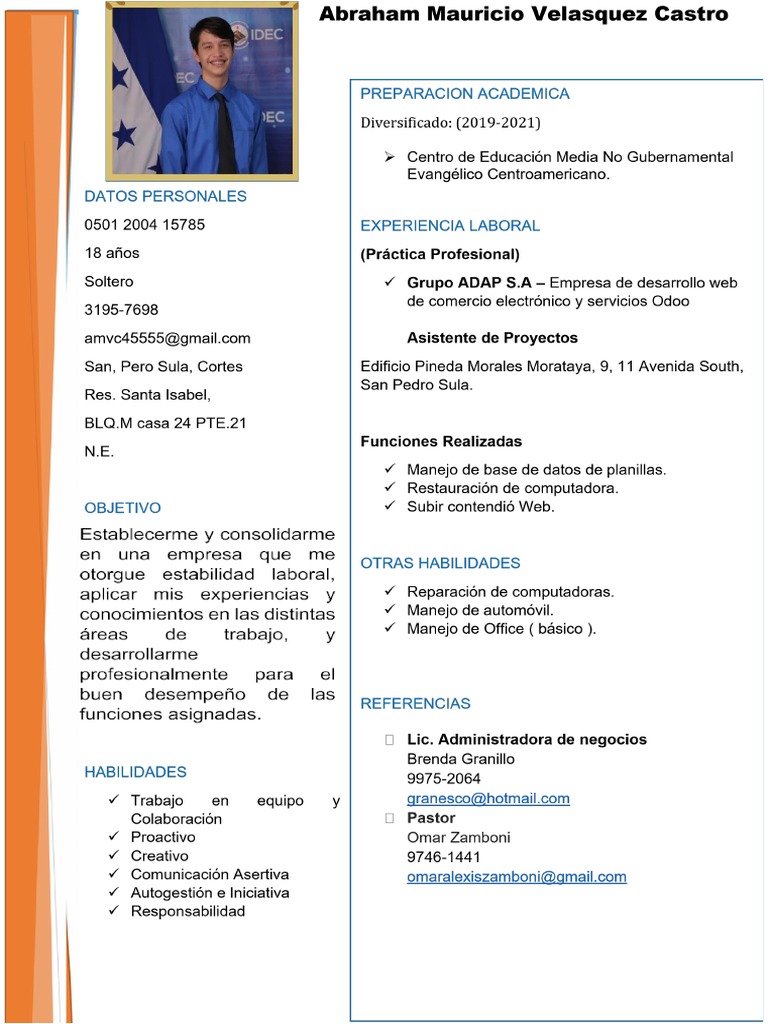 CV Abraham Velasquez PDF PDF