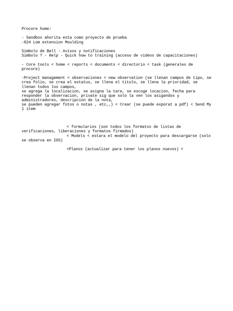 Curso Procore | PDF