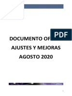 Documentacion Publicacion Ajustes y Mejoras Colombia Agosto 2020