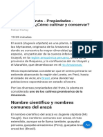 El Arazá Fruto - Propiedades - Beneficios - ¿Cómo Cultivar y Conservar