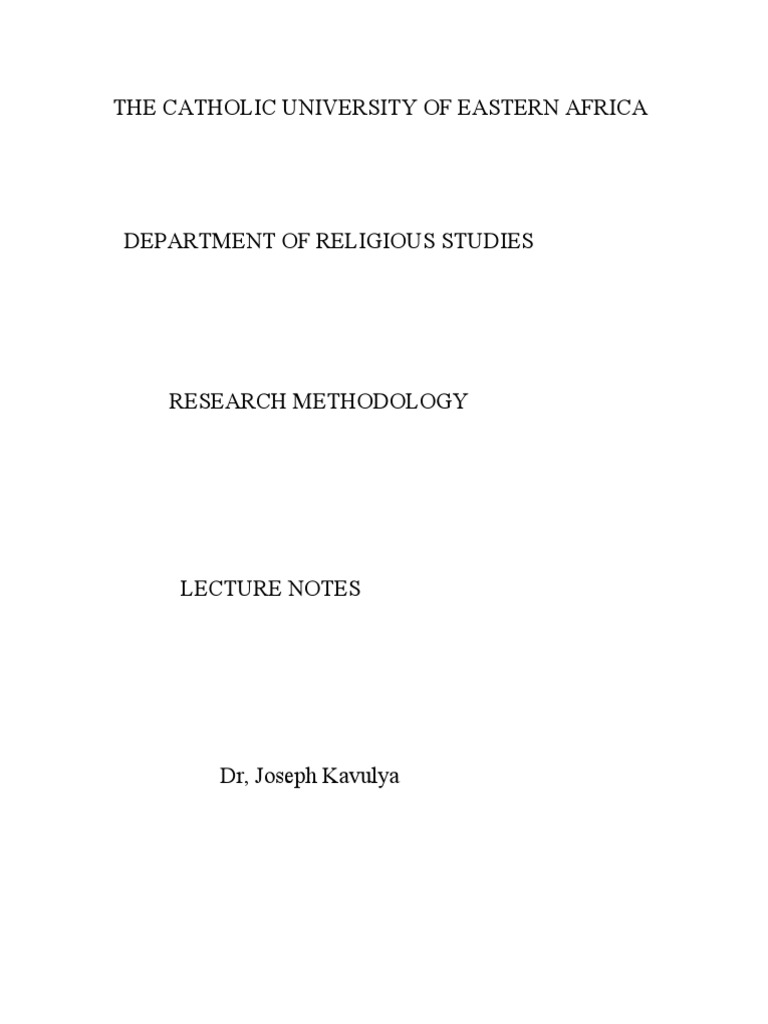 Research Methodology Pdf Reason Science