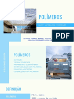 Polímeros - Seminário Materiais de Construção