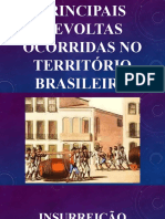 As principais revoltas no Brasil colonial