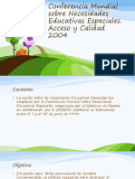 Educación inclusiva para todos: Análisis de la Conferencia Mundial sobre Necesidades Educativas Especiales 2004