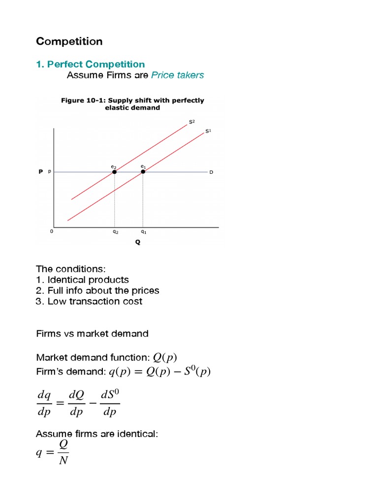 Competition | PDF | Long Run And Short Run | Supply (Economics)